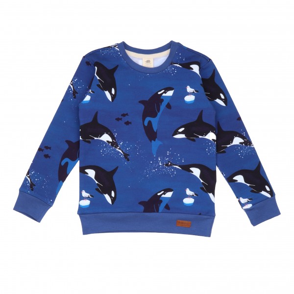 Walkiddy Sweatshirt - Playful Orcas