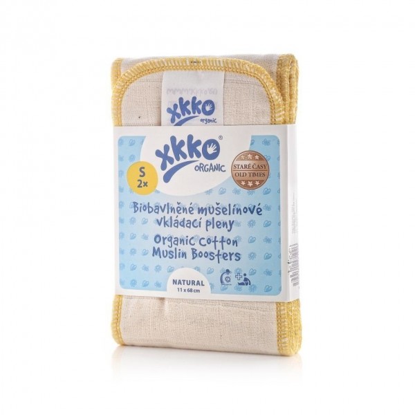 XKKO Saugeinlagen / Booster - 100% Bio-Baumwolle (Alte Zeiten) - 2 Stück