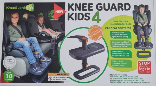 KneeGuard Kids 4 – Die Autofußstütze für Kinder!
